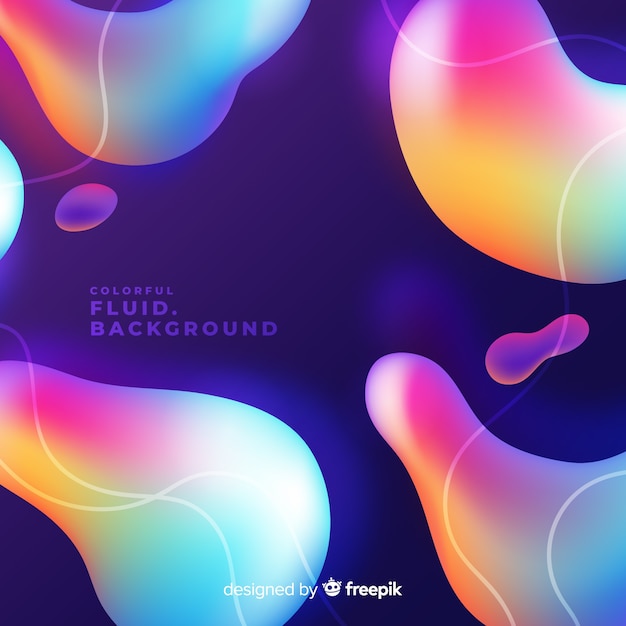 Free Vector colorful fluid background