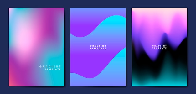 Free Vector colorful flyer template design illustration