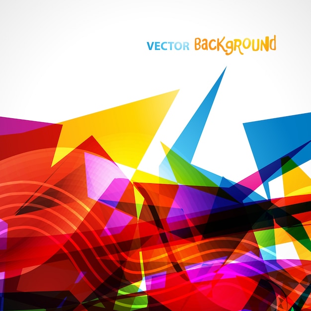 Free vector colorful geometric background design