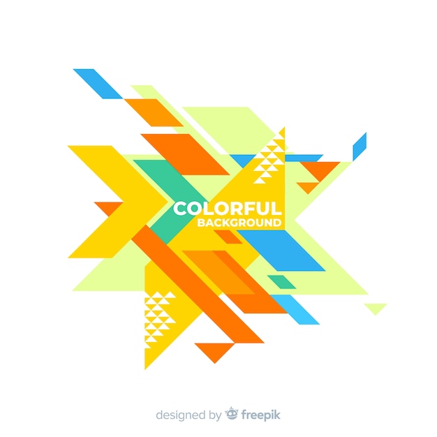 Free vector colorful geometric background