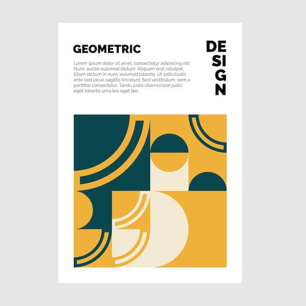 Free Vector colorful geometric brochure background