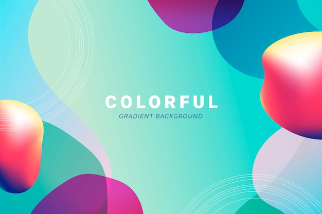 Free Vector colorful gradient backdrop