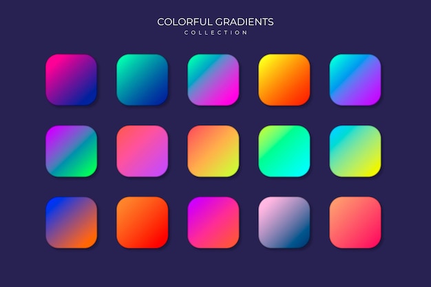 Free Vector colorful gradient collection