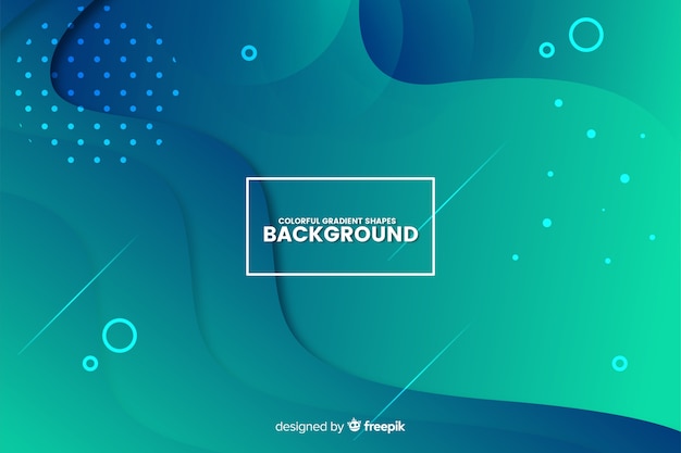 Free Vector colorful gradient shapes background