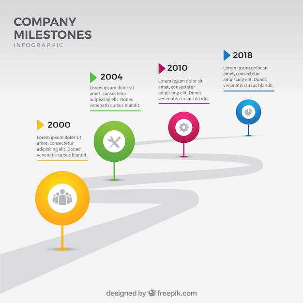 Colorful infographic template