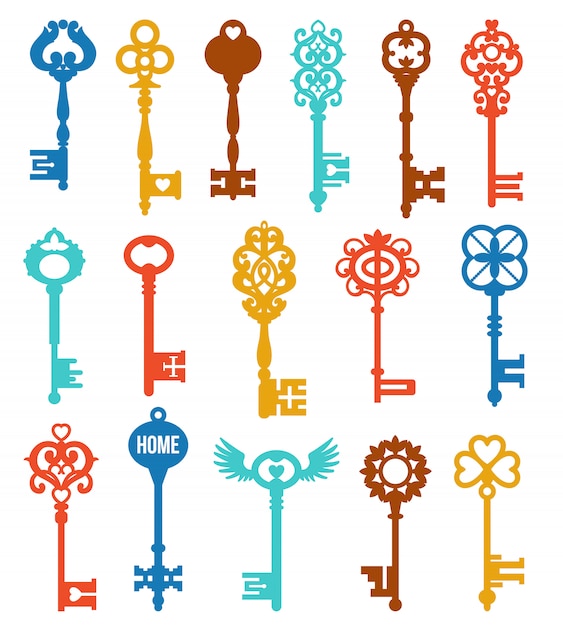 Colorful Keys Set