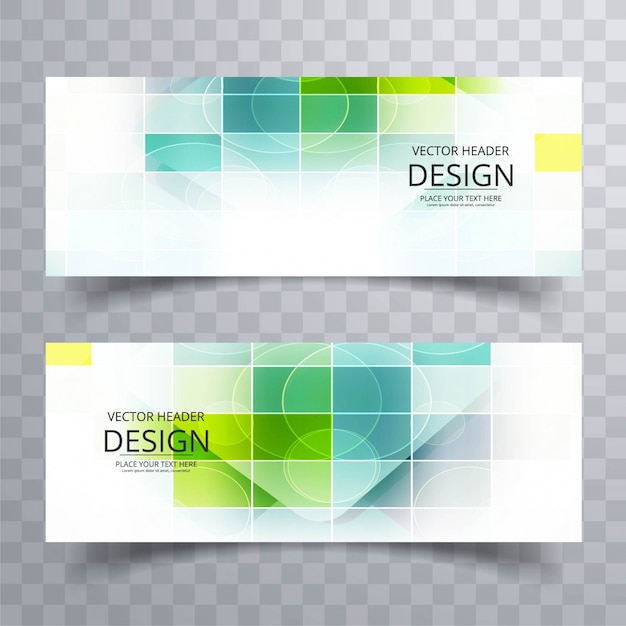 Free vector colorful modern banner