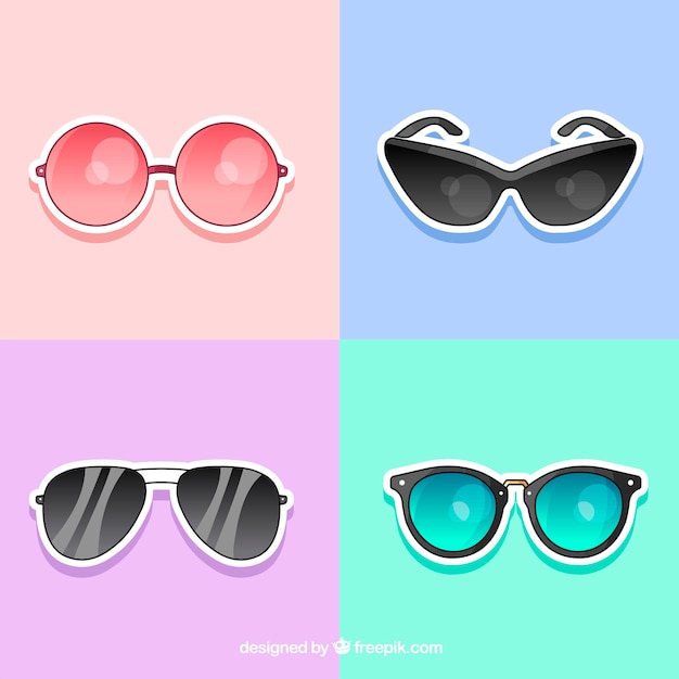 Colorful and modern sunglasses collection