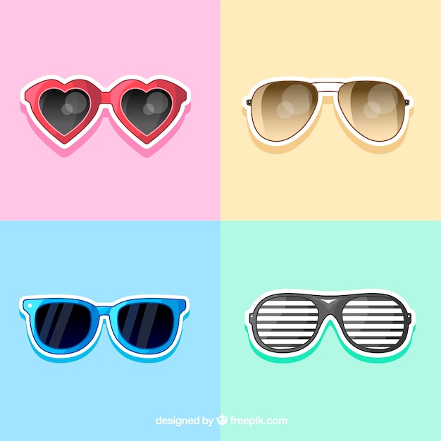 Colorful and modern sunglasses collection