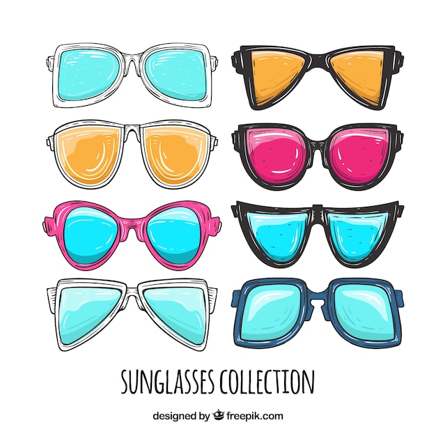 Colorful and modern sunglasses collection