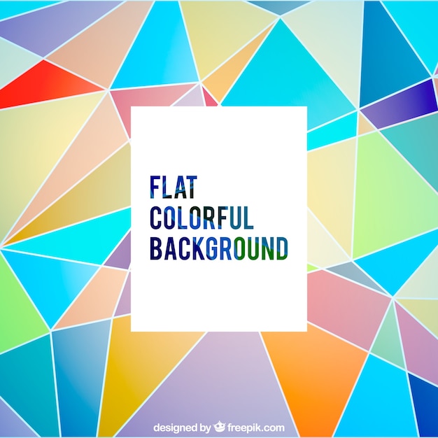 Free Vector colorful polygonal background