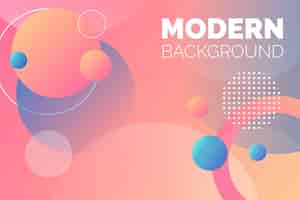 Free vector colorful round modern background