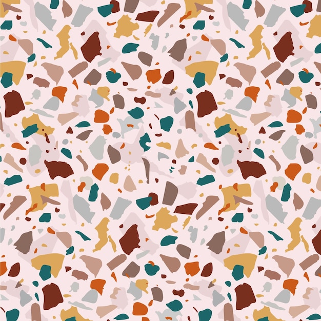 Free Vector colorful terrazzo pattern design