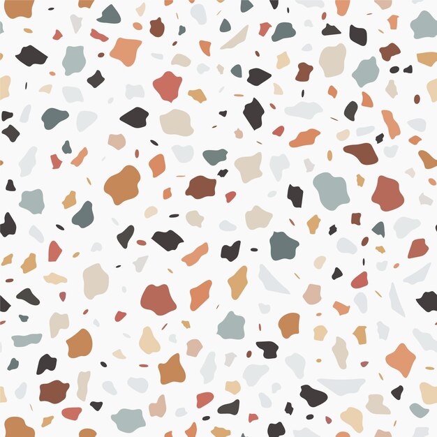 Colorful terrazzo pattern design