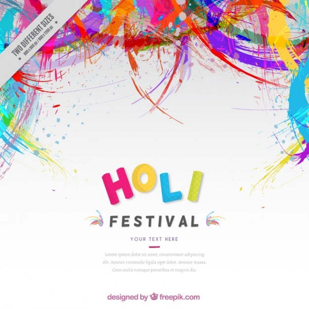 Colors abstract Holi festival background