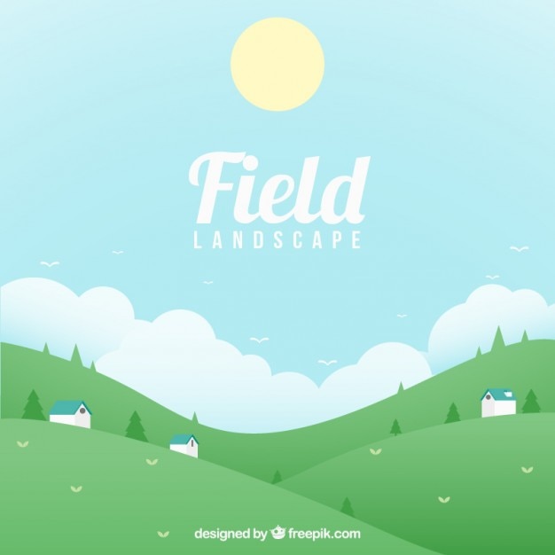 Free vector coloured field background