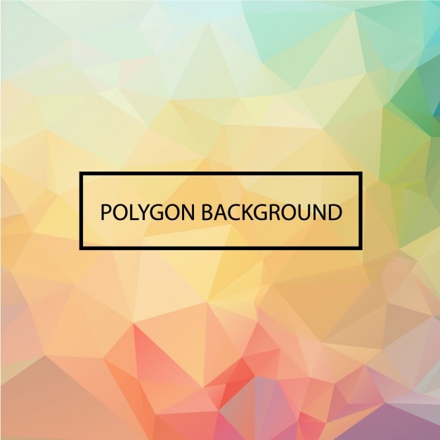 Free vector coloured polygonal background design