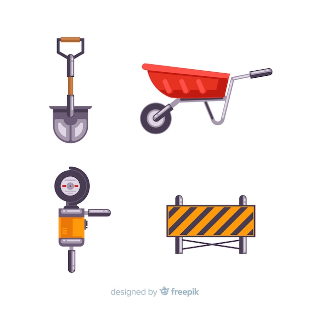 Free vector construction equipment collection