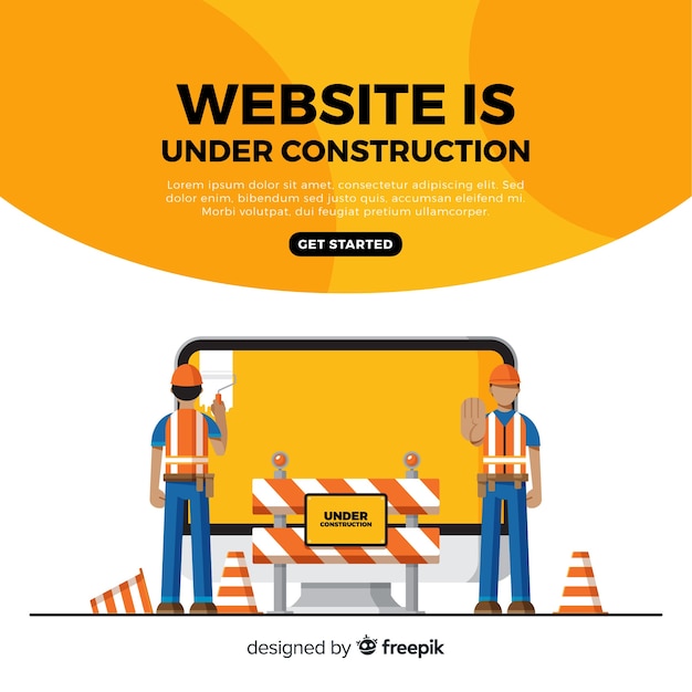 Under construction landing page