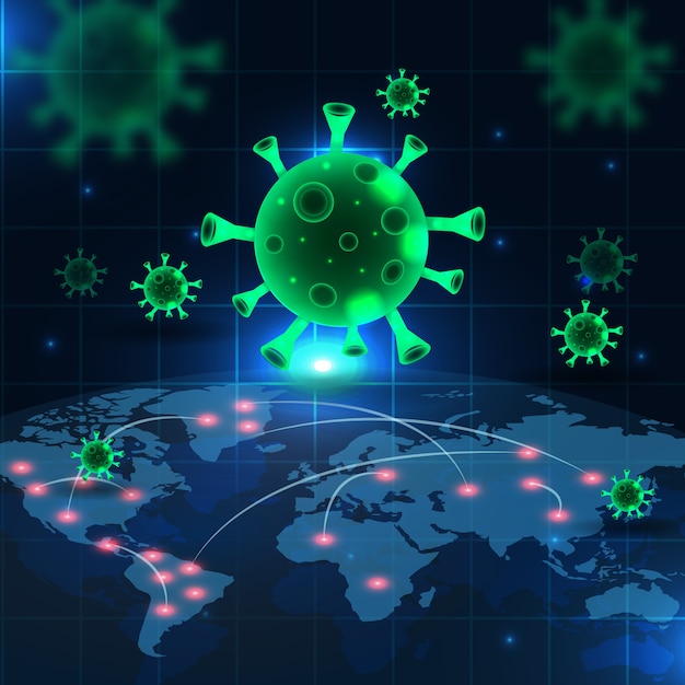 Free Vector coronavirus pandemic concept