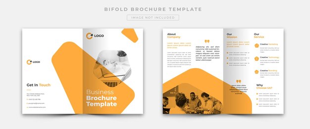 Corporate Bifold brochure template design