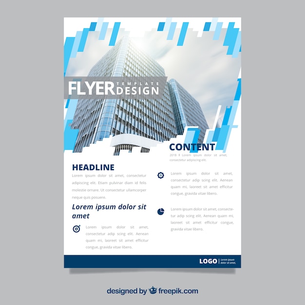 Free Vector corporate brochure concept