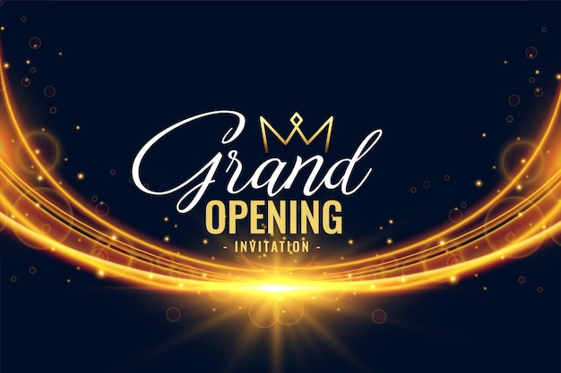 Free Vector corporate grand opening ceremony background with shiny light effect