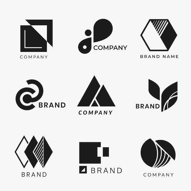 Free Vector corporate logo designs