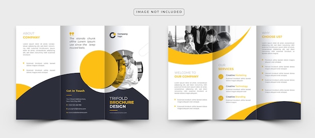 Corporate Trifold brochure template design