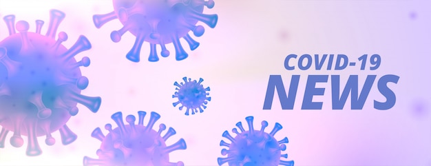 Free Vector covid19 coronavirus news and updates banner design