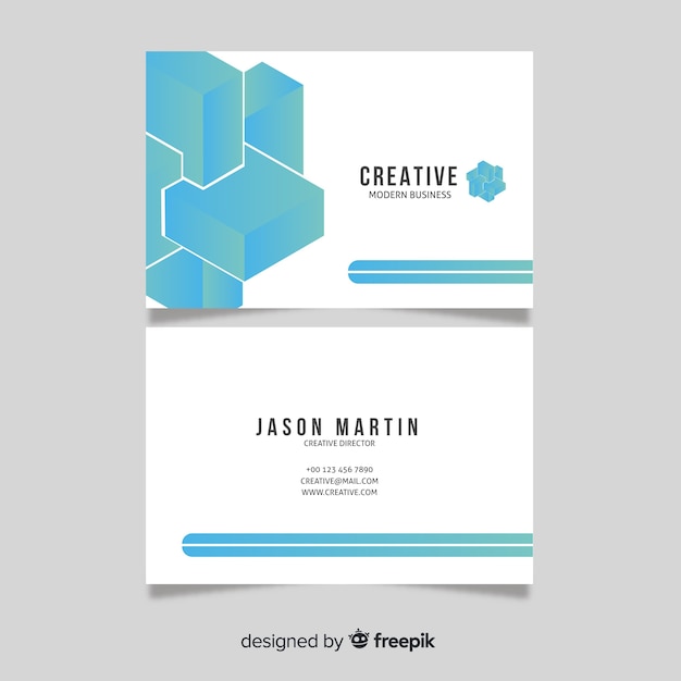 Creative business card abstract design