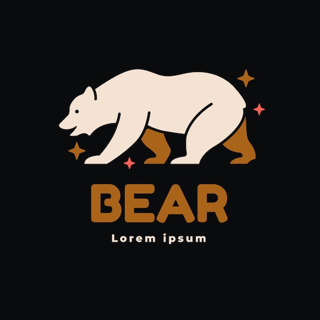Free vector creative california bear logo