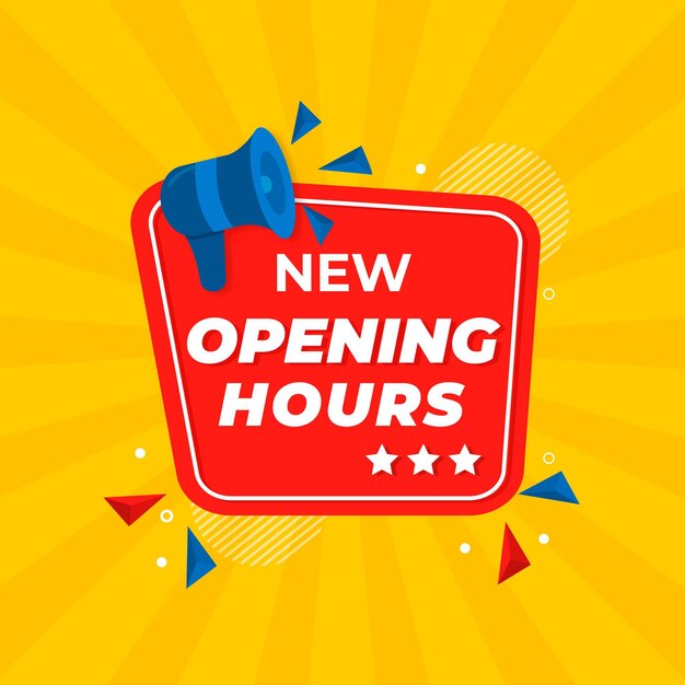 Creative new opening hours sign