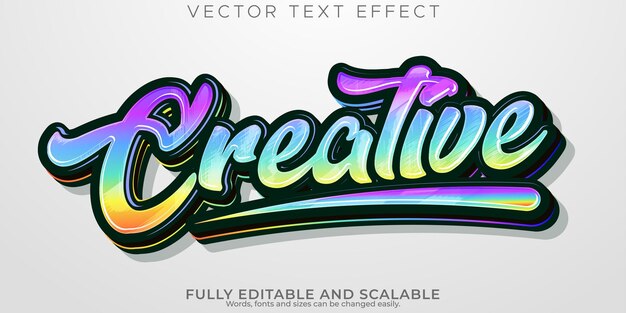 Creative text effect editable modern and sale text style