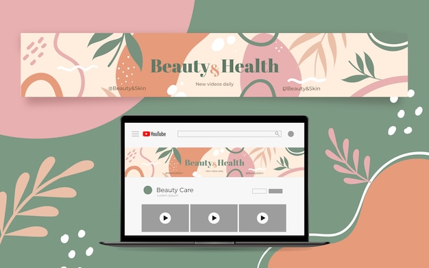 Free Vector creative youtube channel banner