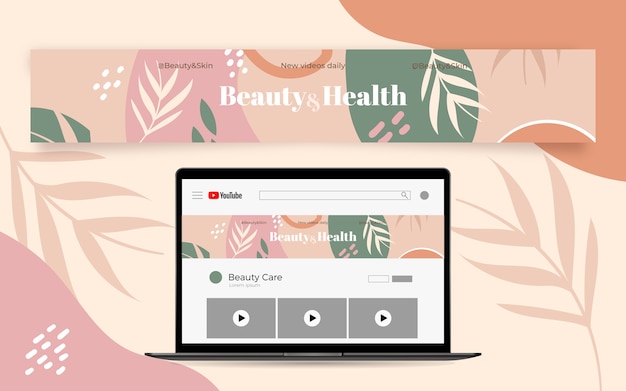 Free Vector creative youtube channel banner