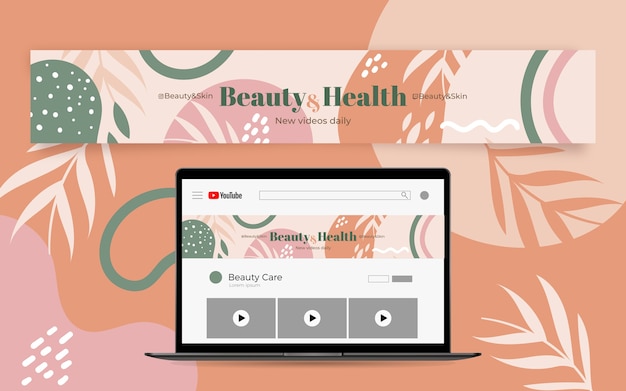 Free Vector creative youtube channel banner