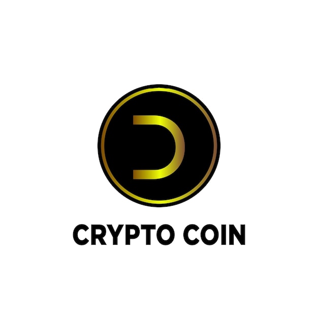 Free Vector crypto coin logo new design