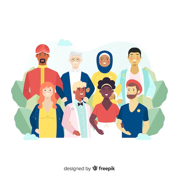 Free Vector cultural diversity