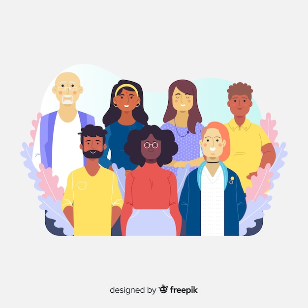 Free vector cultural diversity