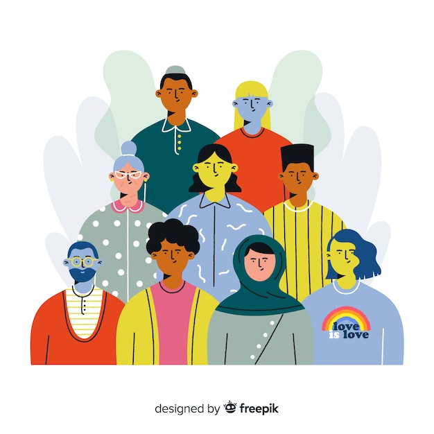 Free vector cultural diversity