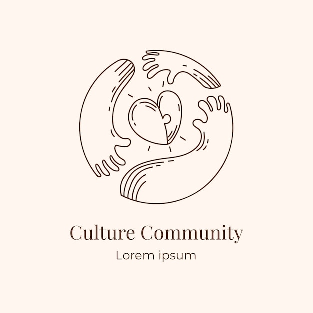 Culture logo design template