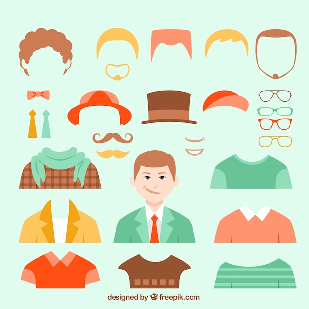 Free Vector customizable man