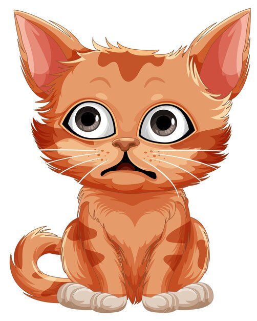 Cute cat cartoon character