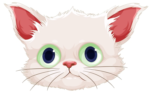 Free Vector cute cat cartoon character