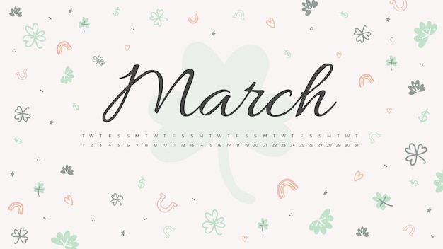 Cute march desktop wallpaper