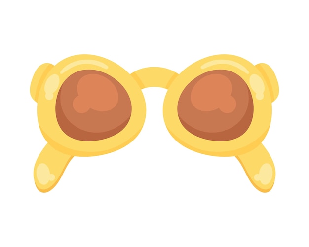 Free Vector cute yellow sunglasses