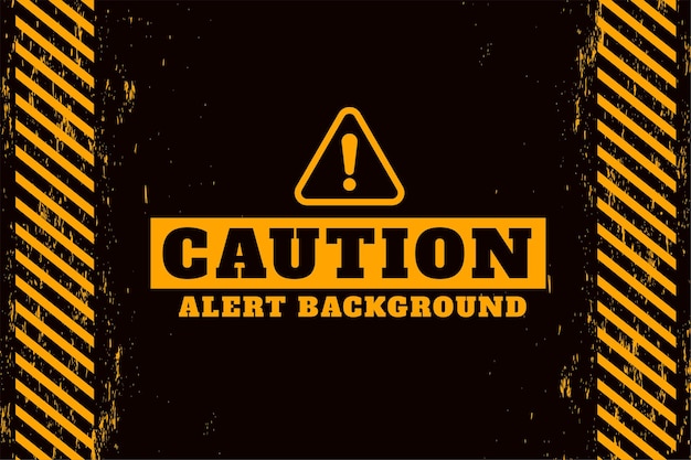 Free vector cution alert warning design