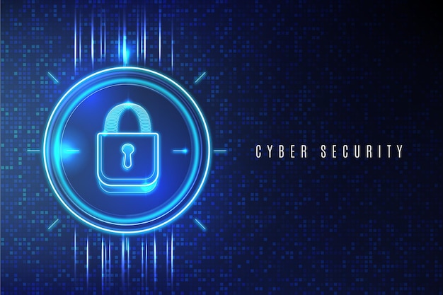 Free Vector cyber security concept