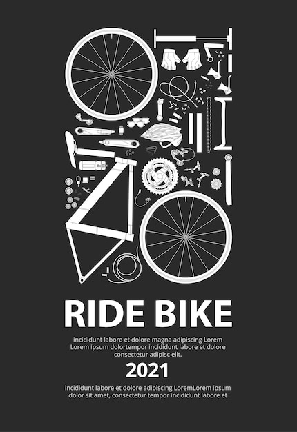Free vector cycling poster illustration